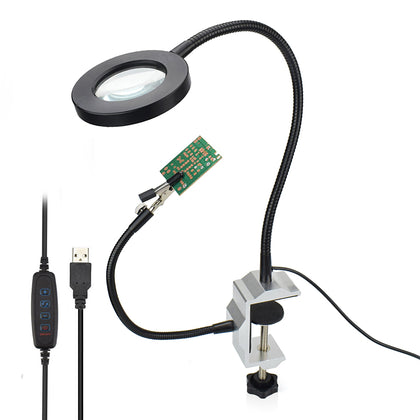 Style: B - Epair station soldering station LED lamp magnifying glass