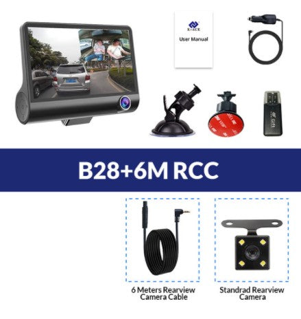 Set meal: B28+6M RCC, Classification: 8G SD CARD - Dual Lens Driving Recorder