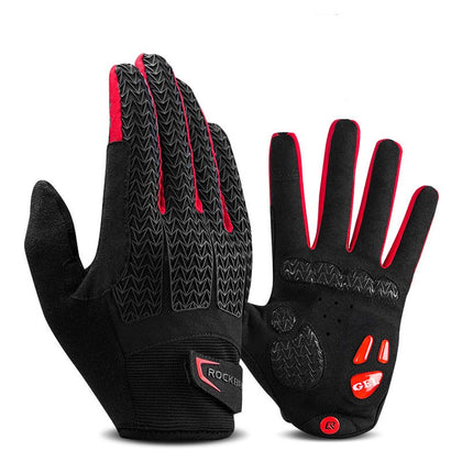 Color: Red, Size: M - Cycling gloves all refer to bicycle motorcycle gloves