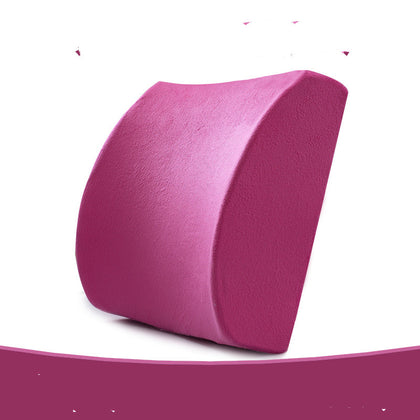 Color: Rose Red, Size: Gel section - Car cushion with waist protection and slow rebound