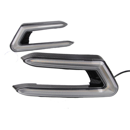 Color: Three color light - Camry C-type Daytime Running Lights Modified Streamer To Daytime Running Lights