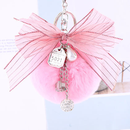 All-match bag imitation fur ball keychain pendant