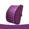 Color: Purple, Size: Gel section - Car cushion with waist protection and slow rebound