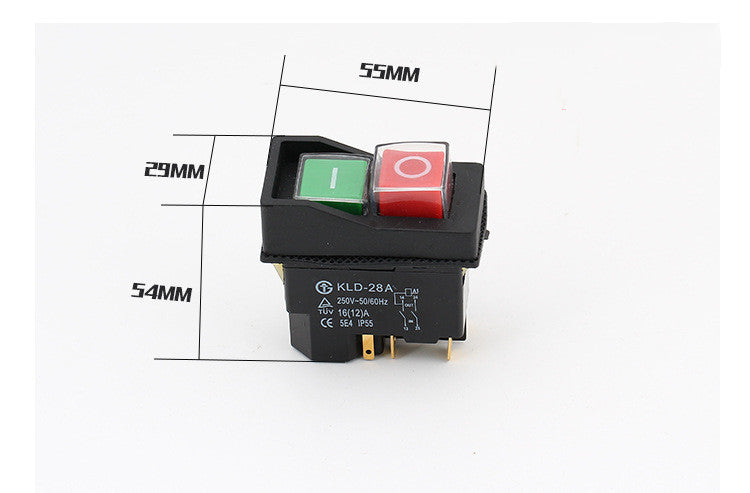 style: D - KJD17F16 Electromagnetic Switch Waterproof Magnetic Switch Start Switch Power Tool Switch