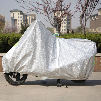 Color: White, Specification: L - Motorcycle cover