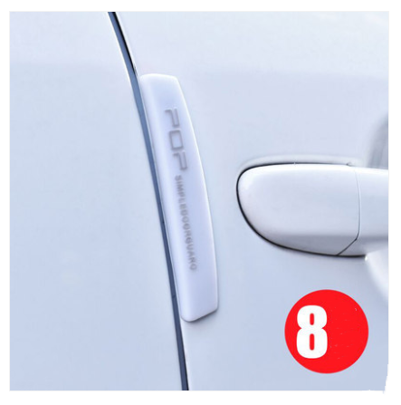 Car door anti-collision car anti-collision stickers door anti-smashing anti-smashing supplies rearview mirror universal thickening decoration - Style: 6style, Quantity: Q8pcs