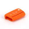 Color: Orange - Brand New Color Silicone Key Case Car Key Case