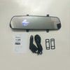 Color: White, Size: 2.4inch - 1080P HD Rearview Mirror Driving Recorder