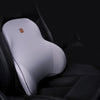 Color: Grey Cushion - Car Memory Foam Headrest Lumbar Cushion Set