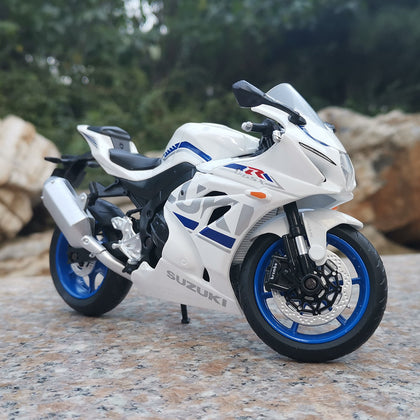 Color: White - Alloy motorcycle model