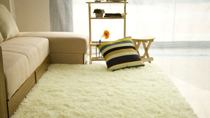 Color: White, Size: 80x160cm - Living room coffee table bedroom bedside non-slip plush carpet