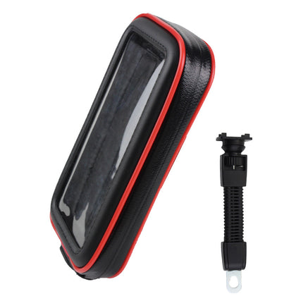 Style: Rearview mirror, Size: M - Rainproof TPU Touch Screen Cell Bike Phone Bag Holder Cycling Handlebar Bags MTB Frame Pouch Case