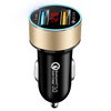 Color: Gold QC3.0 2.4A - LED digital display car charger