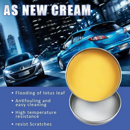 Coated rubber and plastic car wax