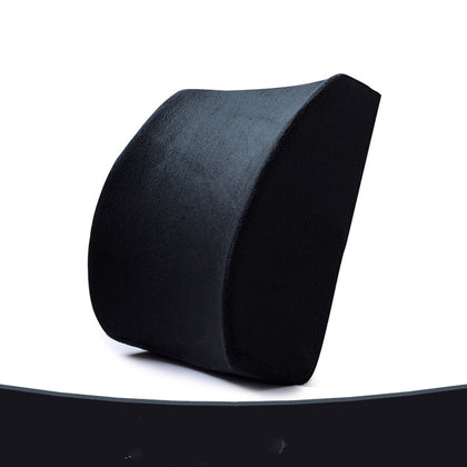 Color: Black, Size: Gel section - Car cushion with waist protection and slow rebound