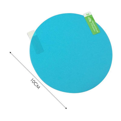 Color: Round 9.5x9.5cm - Waterproof film for car rearview mirror