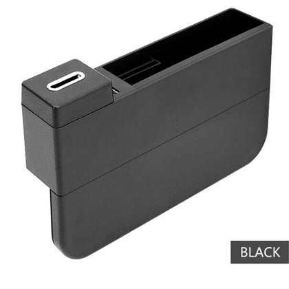 Color: Black, Style: Wireless - USB Wireless Charging Car Seat Gap Storage Box Car Multi-functional card coin Storage box car organizer with charger