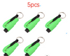 Color: Green 5pcs - 3 in 1 Emergency Mini Hammer Safety Auto Car Window Glass Switch Seat Belt Cutter Car Safety Hammer Rescue Escape Tool