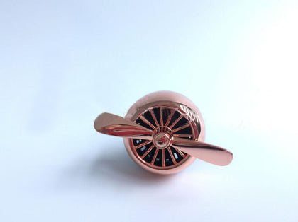 Color: Rose gold - 1 Pcs Car Decor Air Freshener Auto Decoration Air Force 2 Car-styling Solid Fragrance Clip Car Air Vent Perfume High Quality