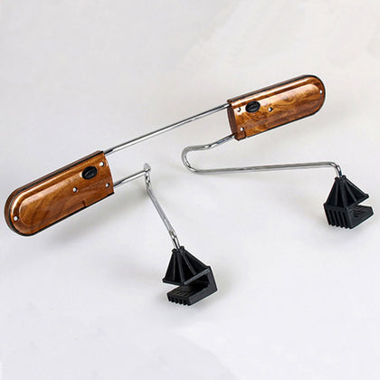 Color: Brown - 1Pcs Stainless Steel Car Hanger Clothes Suits Holder