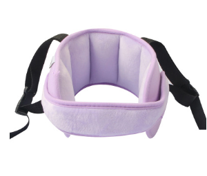 Color: Purple - Child car safety seat head support head sleep auxiliary belt
