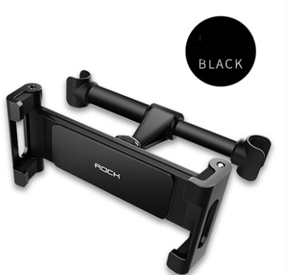 Color: Black - Car Tablet Phone Holder Seat Adjustable iPad Stand Car Phone Holder for Headrest 360 Rotation Mobile Phone Mount Holder