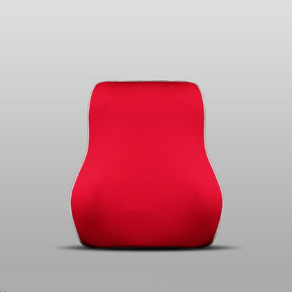 Color: Red, Style: Waist - Memory foam car headrest lumbar support