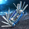 Color: GJ 10 Blue - Mountain Cycle Portable Socket Multipurpose Wrench Bicycle Multi Tool Screwdriver