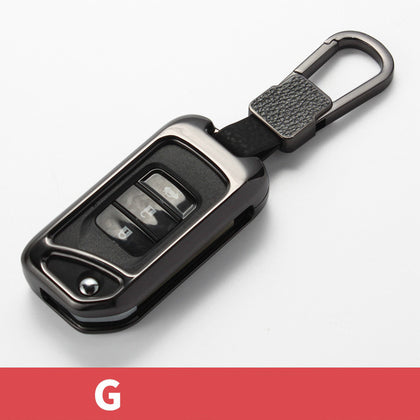 Style: Black leather buckle - Accord Civic Key Case