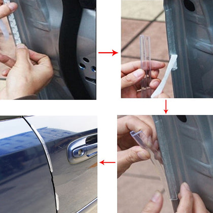 Auto Car Door Guard Edge Corner Bumper 8Pcs/Set Guards Buffer Trim Molding Protection Strip Scratch Protector Car Door Crash Bar