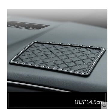 Color: DiamondM - Car mobile phone bracket car anti-skid pad car car navigation device anti-mite pad instrument panel multi-function storage pad