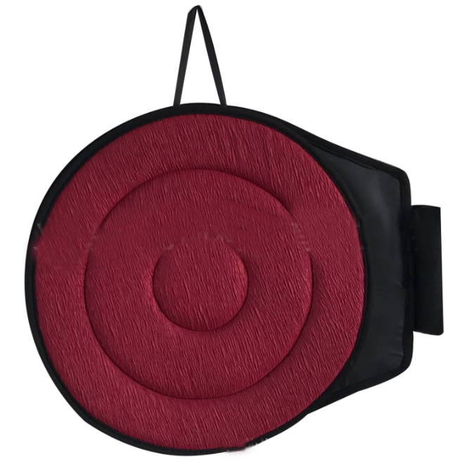 style: 2circle, Color: Red - 360 Degree Rotation Seat Cushion Mats For Chair Car Office Home Bottom Seats Breathable Chair Cushion For Elderly Pregnant Woman