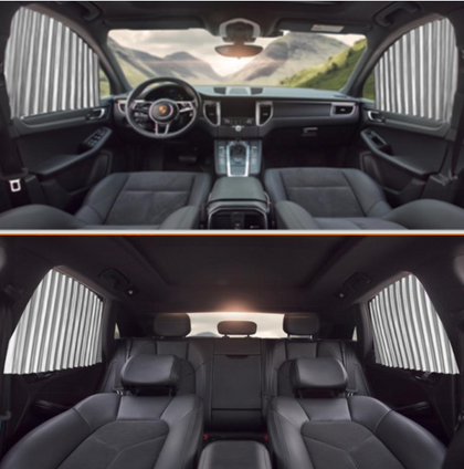 Color: Silver, Style: Vehicle - Car curtain