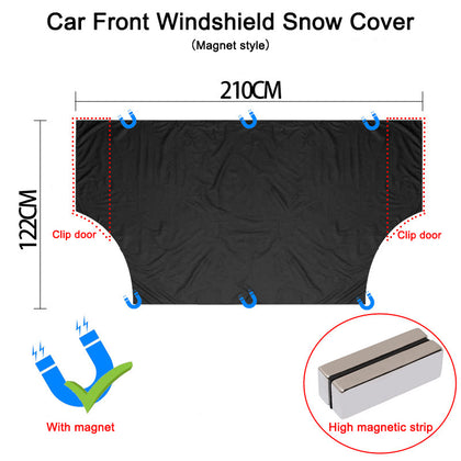 Color: Front Cover, Quantity: 1pc - Car snow cover