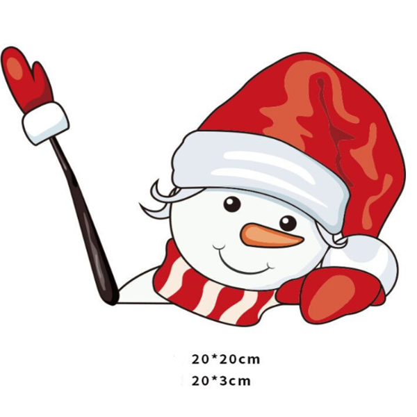 Color: 2 Style - Santa Wiper Car Sticker without Straps