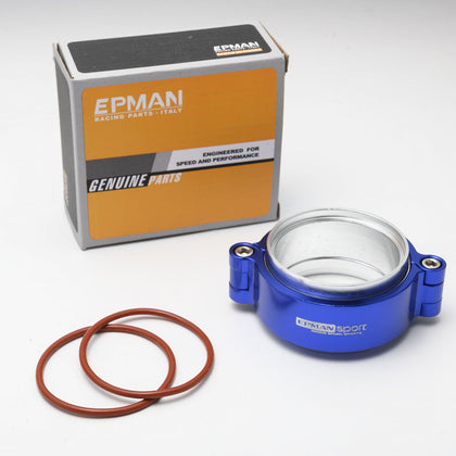 Color: Blue, Size: 2.5 inches - Cross Border Modification Of Auto Parts V-type Clamp With Flange Diameter Of 2 / 2.5 / 3 / 3.5 / 4 