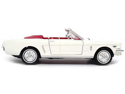 1964 1/2 Ford Mustang Convertible White with Red Interior James Bond 007 