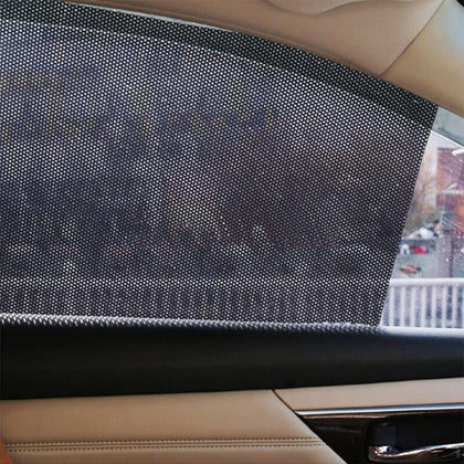 style: Two small right angles, Size: 38X42cm, quantity: 2PCS - Car Sunscreen Electrostatic Sunshade Film Side Door Heat Insulation Curtain Rear Glass