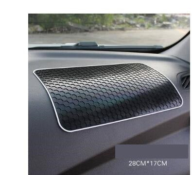 Color: Honeycomb L - Car mobile phone bracket car anti-skid pad car car navigation device anti-mite pad instrument panel multi-function storage pad