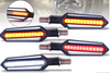 Color: Red and yellow light 2pcs - Two-color Turn Signal