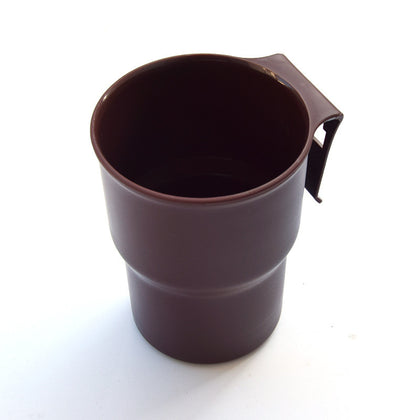 Color: Brown, style: Without clip - Car Multi-function Storage, Portable Water Cup Holder, Trash Can Beverage Holder