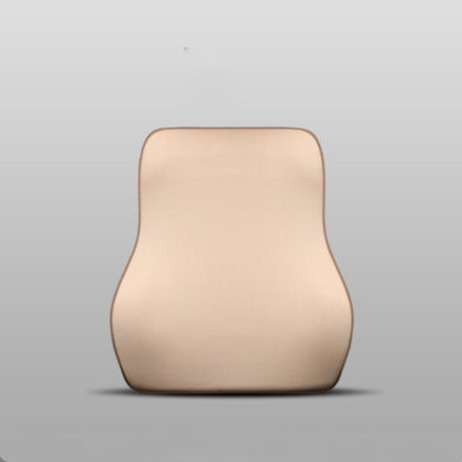 Color: Beige, Style: Waist - Memory foam car headrest lumbar support