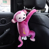 Pipi monkey hanging tissue box - Model: Bean Paste Color