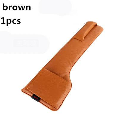 Color: Brown, Quantity: 1, Style: Main driving - Car Seat Gap Filler Pocket