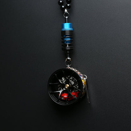 Wheel brake shock suspension car pendant