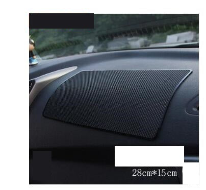 Color: Lattice M - Car mobile phone bracket car anti-skid pad car car navigation device anti-mite pad instrument panel multi-function storage pad