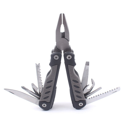 Folding multipurpose tool pliers
