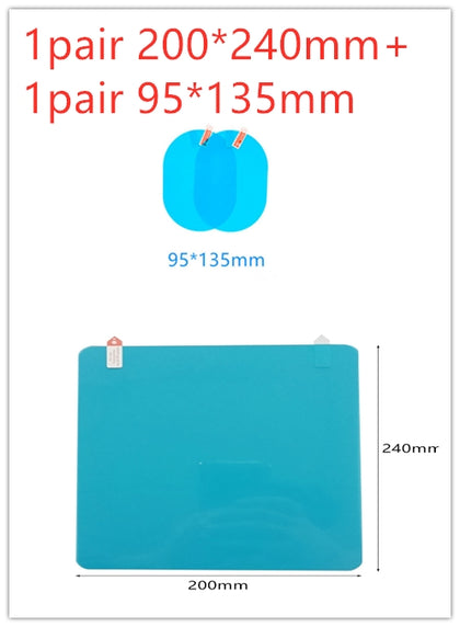 Size: SetA - Oval Anti-Moist Waterproof Side Mirror Sticker