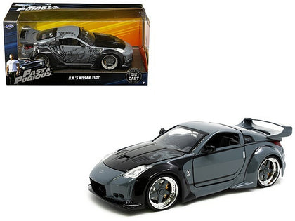 D.K.'s Nissan 350Z Gray and Black with Graphics 