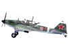 Ilyushin IL-2M3 Sturmovik Aircraft #100 Green Camouflage "Piloted by Vasily Emelyanenko" Soviet Air Force 1/72 Diecast Model Airplane by Legion